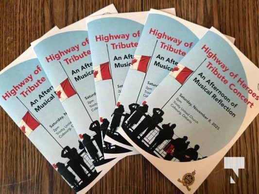 November 8, 2025 Highway of Heroes Tribute Concert Cobourg Legion Pipes and Drums Cobourg Concert Band 2285