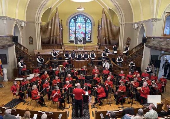 November 8, 2025 Highway of Heroes Tribute Concert Cobourg Legion Pipes and Drums Cobourg Concert Band 2287