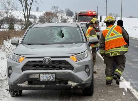 December 16, 2025 Chunk of Ice Goes Through Windshiield3487
