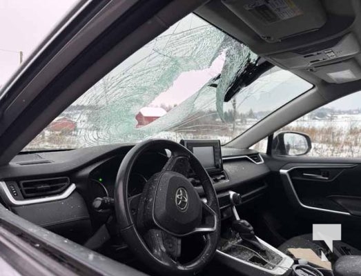 December 16, 2025 Chunk of Ice Goes Through Windshiield3489