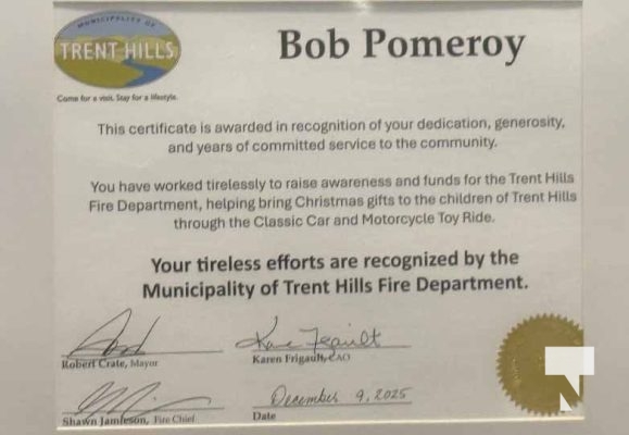 December 16, 2025 Trent Hills Fire Department Toy Drive3519