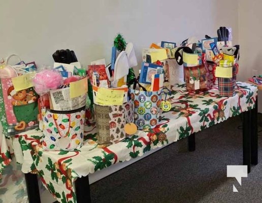 gift bags delivered to Seniors Apt Building