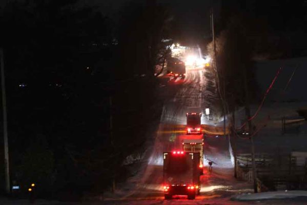 January 3, 2026 Highway 401 Shut Down Telephone Road Little Lake Road Transports 4049