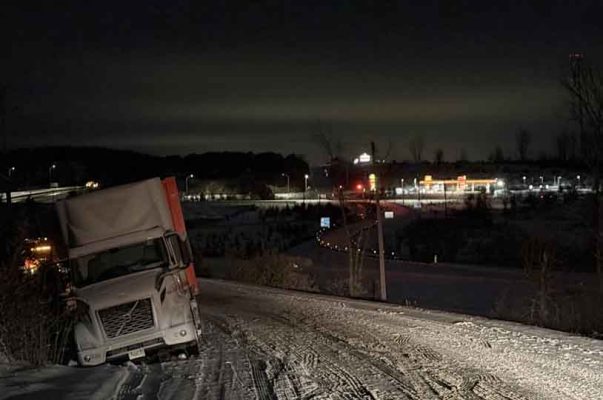 January 3, 2026 Highway 401 Shut Down Telephone Road Little Lake Road Transports 4054