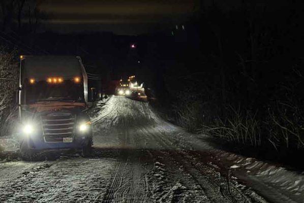 January 3, 2026 Highway 401 Shut Down Telephone Road Little Lake Road Transports 4058