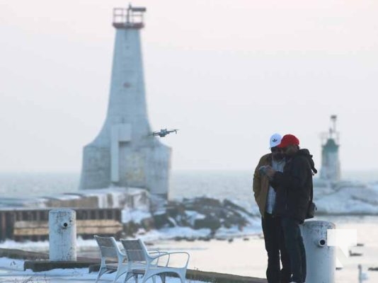 January 8, 2026 Harbour Ice Geese Ducks Sunset Pier4229
