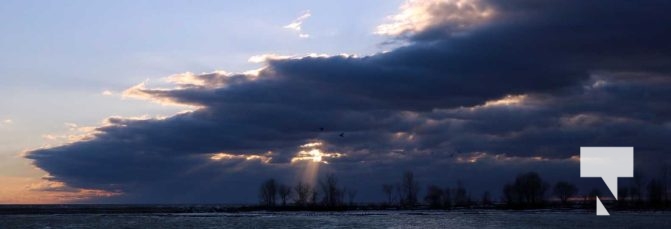 January 9, 2026 Lake Ontario Cobourg Sunset Waves Winter4305