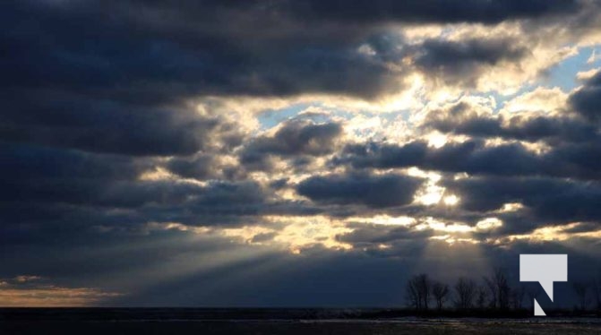 January 9, 2026 Lake Ontario Cobourg Sunset Waves Winter4306