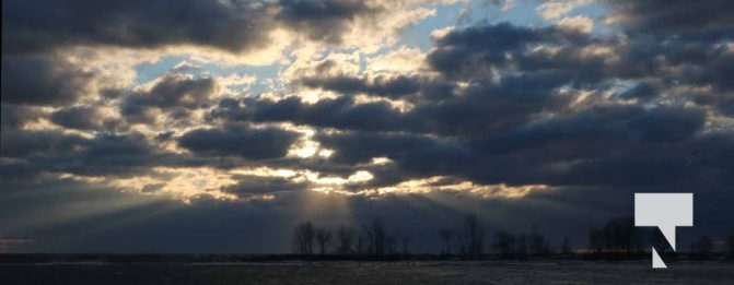 January 9, 2026 Lake Ontario Cobourg Sunset Waves Winter4308