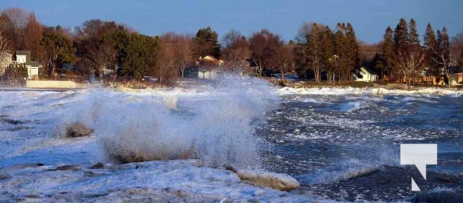 January 9, 2026 Lake Ontario Cobourg Sunset Waves Winter4321