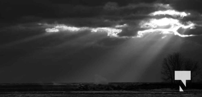 January 9, 2026 Lake Ontario Cobourg Sunset Waves Winter4323