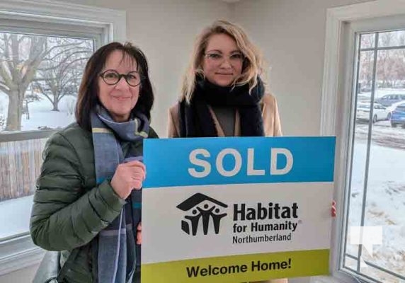 CEO Cathy Borowec and Habitat Homeowner Anna