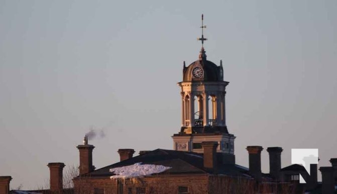 February 1, 2026 Sunset Swans Icicles Moon 4963