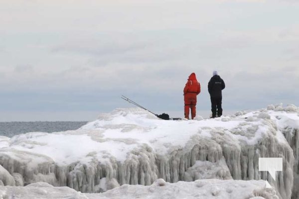 February 12, 2026 Frozen Ganaraska River Fishing5161