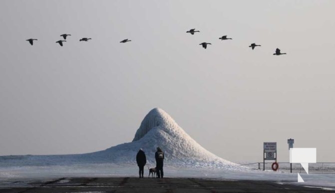 February 17, 2026 Ice Volcano Cobourg Harbour0087