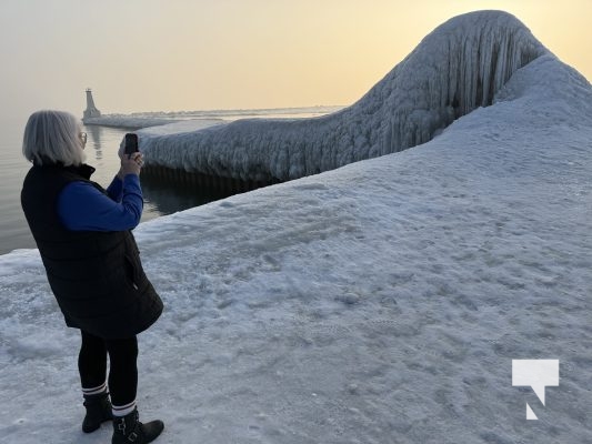 February 17, 2026 Ice Volcano Cobourg Harbour0088