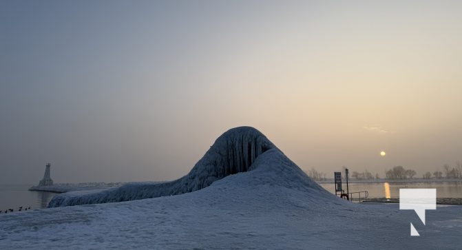 February 17, 2026 Ice Volcano Cobourg Harbour0090