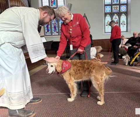 March 2, 2026 Blessing of the St Johns Therapy Dogs0305