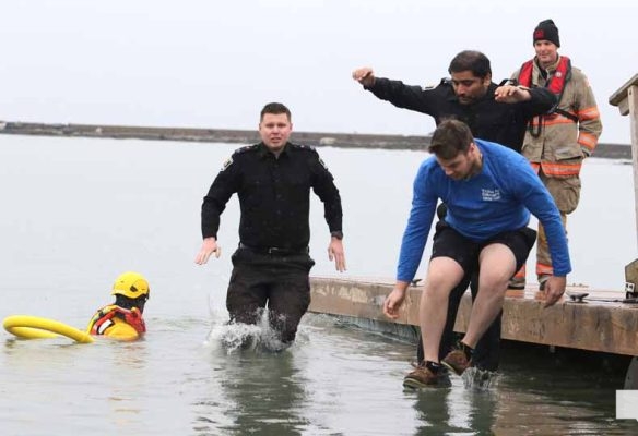 March 22, 2026 Cobourg and Port Hope Police Polar Plunge 0228