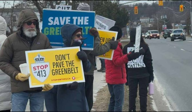 March 28, Piccini Protest Port Hope 0430