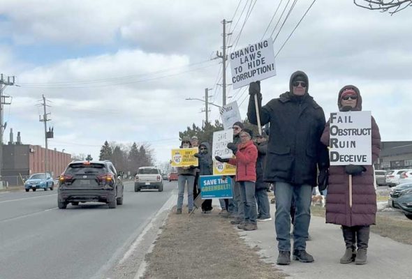 March 28, Piccini Protest Port Hope 0432