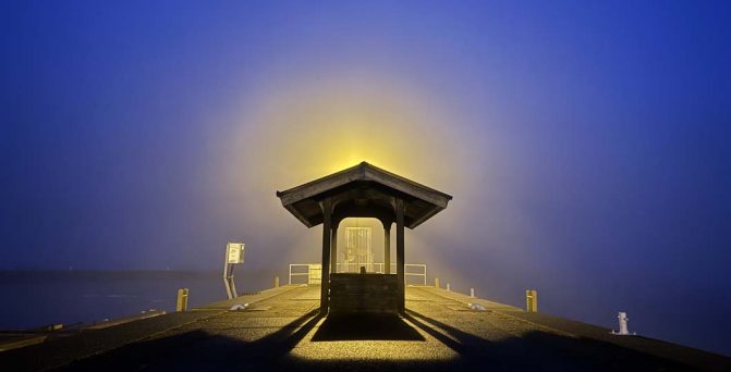 March 7, 2026 Centre Pier Cobourg Fog0368