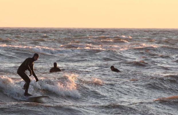 March 8, 2026 Sunset Surfing Cobourg0403