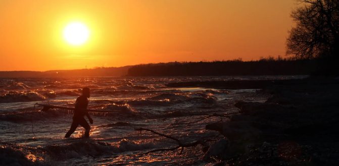 March 8, 2026 Sunset Surfing Cobourg0405