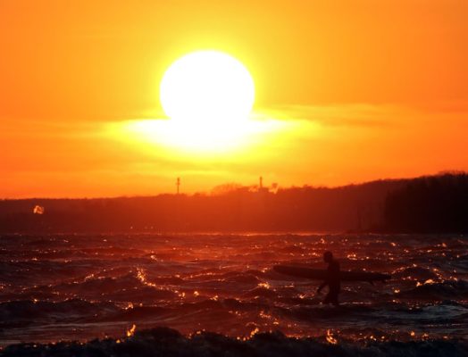March 8, 2026 Sunset Surfing Cobourg0408