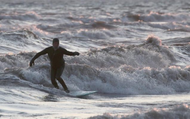 March 8, 2026 Sunset Surfing Cobourg0409