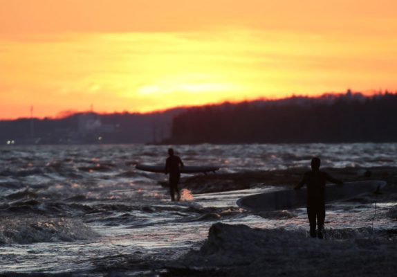 March 8, 2026 Sunset Surfing Cobourg0411