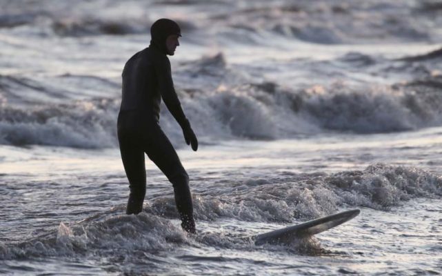 March 8, 2026 Sunset Surfing Cobourg0414