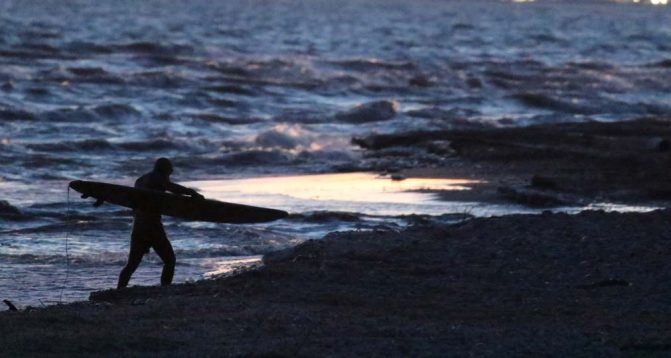 March 8, 2026 Sunset Surfing Cobourg0419