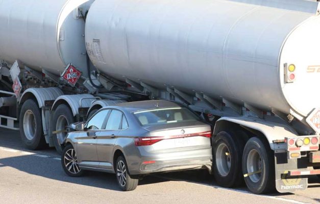 March 9, 2026 Tanker Truck vs Car Highway 4010438