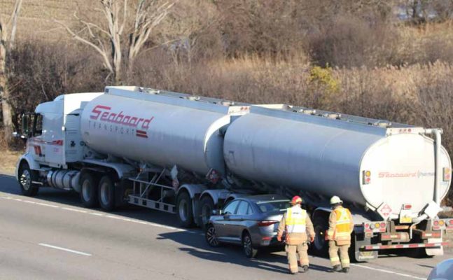 March 9, 2026 Tanker Truck vs Car Highway 4010439
