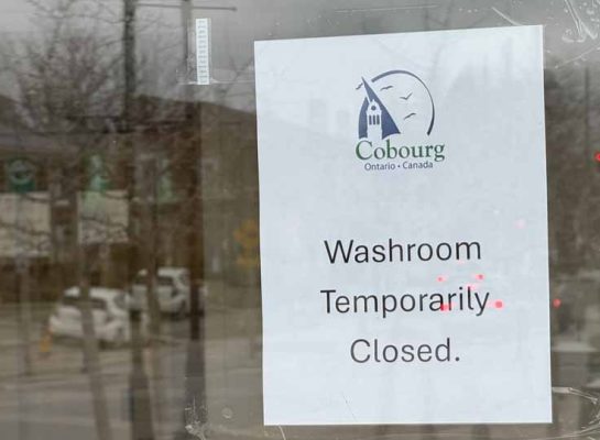 Apri 1, 2026 Washrooms Closed Frink 0481