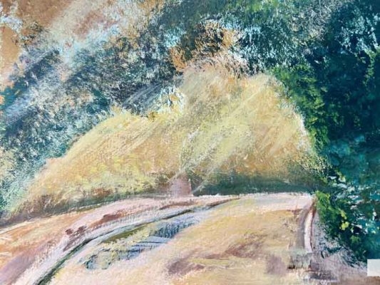 Around the bend Gouache