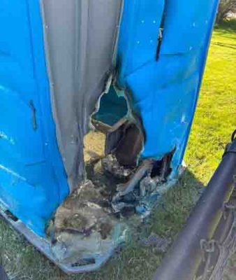 May 11, Port A Potties Burned Campbellford 487