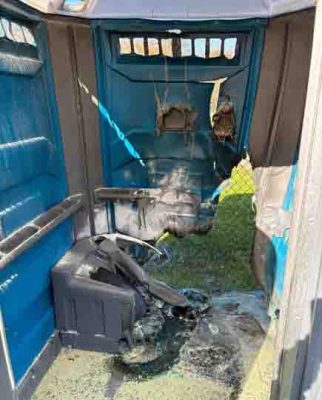 May 11, Port A Potties Burned Campbellford 490
