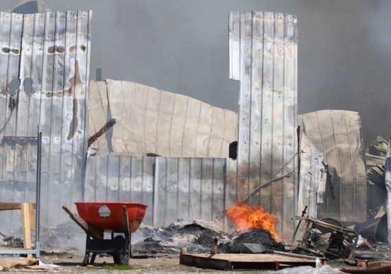 May 9, 2026 Barn Fire Alnwick Haldimand Township 372