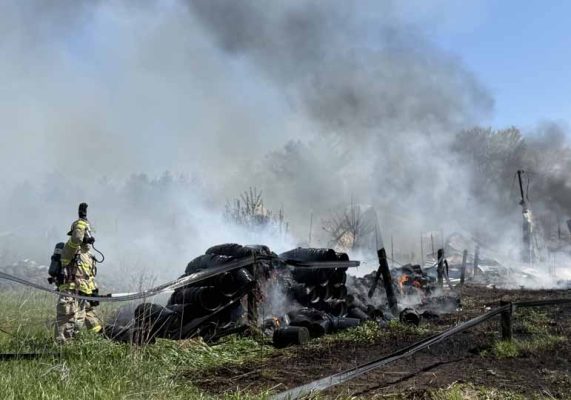 May 9, 2026 Barn Fire Alnwick Haldimand Township 394