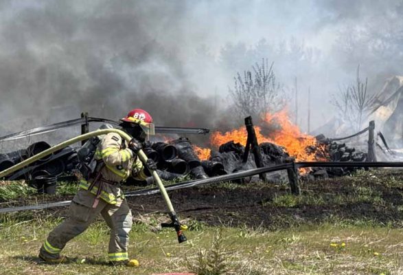 May 9, 2026 Barn Fire Alnwick Haldimand Township 395