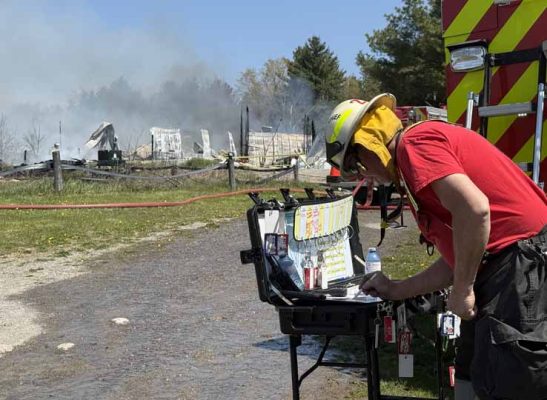 May 9, 2026 Barn Fire Alnwick Haldimand Township 403