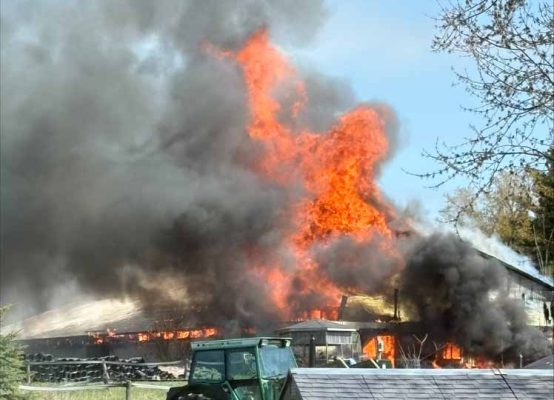 May 9, 2026 Barn Fire Alnwick Haldimand Township 413
