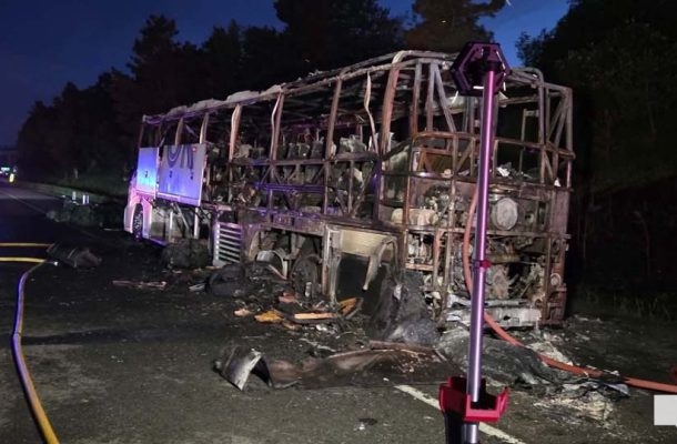 June 2, 2026 Bus Fire CAF Highway 4011121