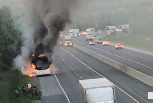 June 2, 2026 Bus Fire CAF Highway 4011123
