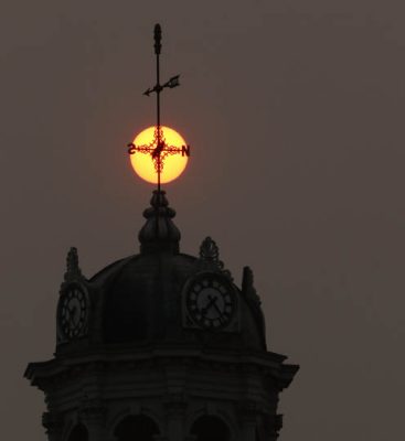 July 14, 2026 sunset sun hydro wires victoria hall2829