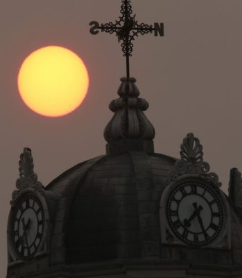 July 14, 2026 sunset sun hydro wires victoria hall2831