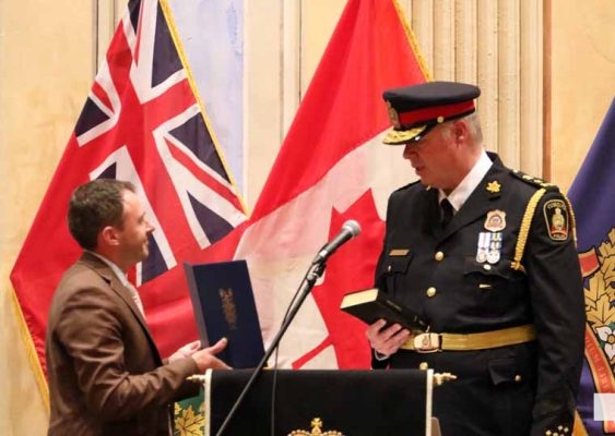 July 23, 2026 Swearing in Cobourg Police Chief Chris Leather3193