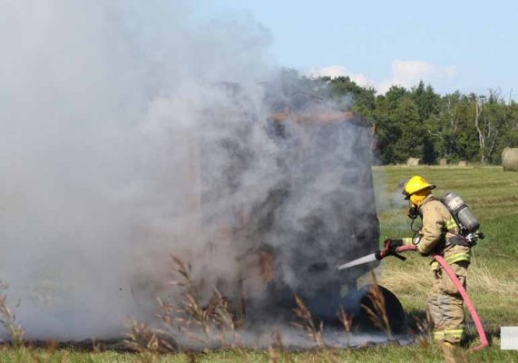 July 7, 2026 hay baler fire grafton2575